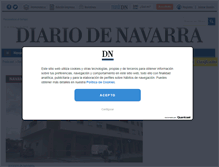 Tablet Screenshot of diariodenavarra.es